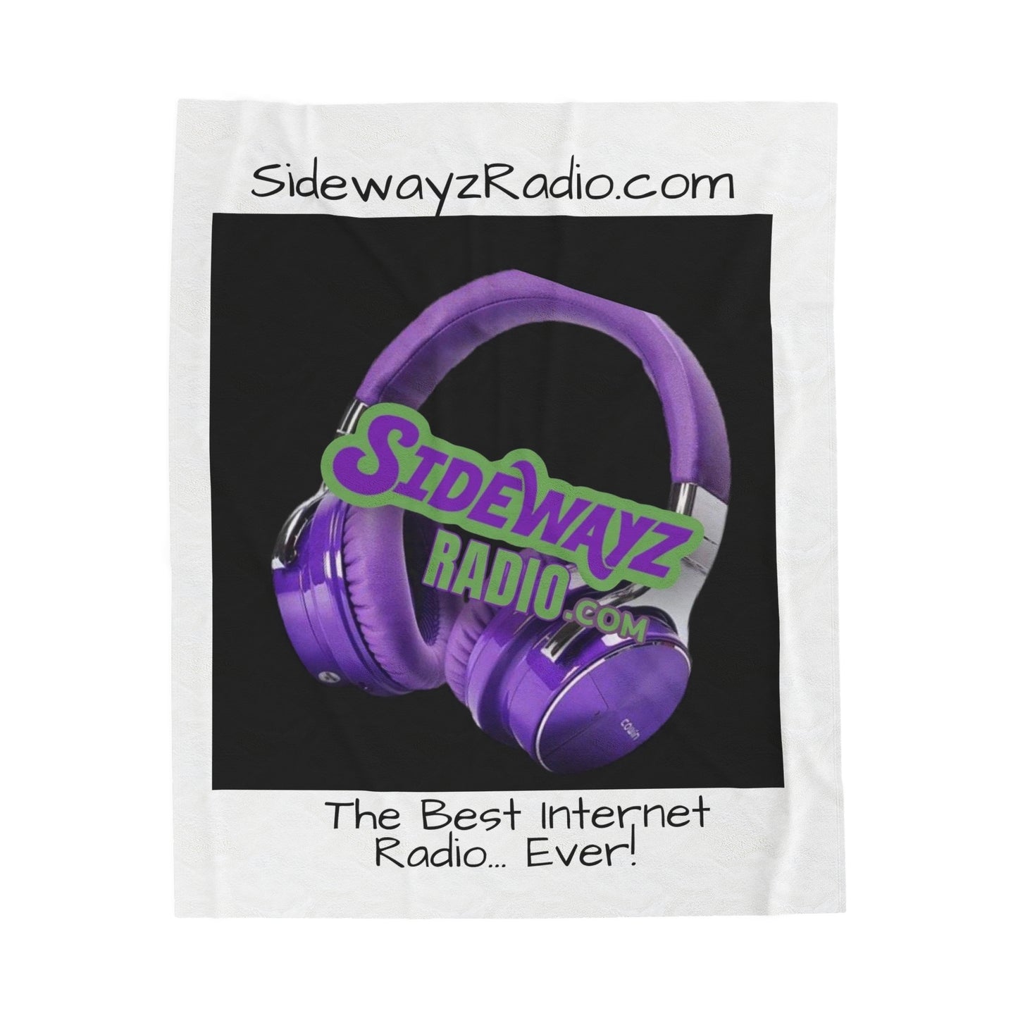 SidewayzRadio.com Velveteen Plush Blanket